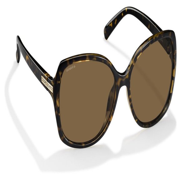 Polaroid Rectangle Women Havana Acetate Frame